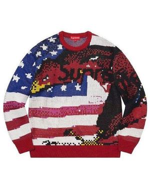 Supreme Digital Flag Jumper - Red
