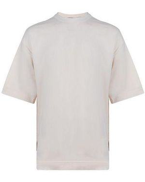 adidas Y-3 Ss21 Rear Logo Printing Round Neck Short Sleeve Creamy T-Shirt - White