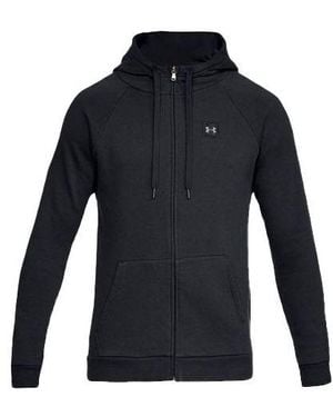 Under Armour Rival Square Frame Logo Hooded Jacket - Blue