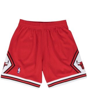 Mitchell & Ness Nba Swingman Shorts Chicago Bulls Road 1997-98 - Red