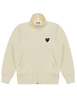 COMME DES GARÇONS PLAY (Wmns) Big Heart Track Jacket - White