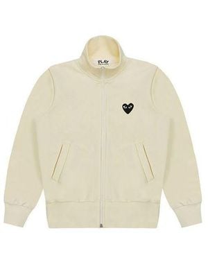 COMME DES GARÇONS PLAY (Wmns) Big Heart Track Jacket - White