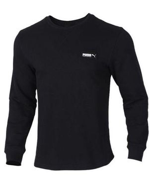 PUMA Logo Round Neck Pullover - Blue