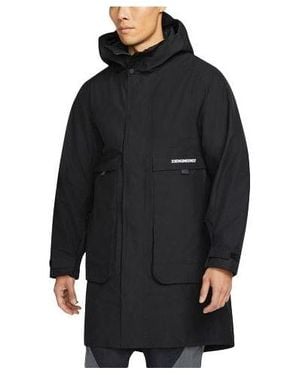 Nike Gore-Tex 2-In-1 Detachable Stay Warm Hooded Big Pocket Padded Jacket - Black
