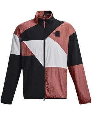 Under Armour Curry Woven Raincoat Jacket - Red