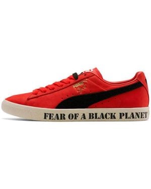 PUMA X Public Enemy Clyde Trainers - Red