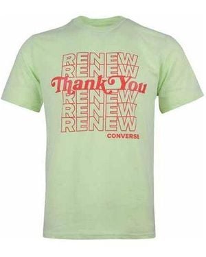 Converse Renew Alphabet Printing Short Sleeve - Green