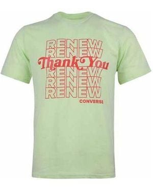 Converse Renew Alphabet Printing Short Sleeve - Green