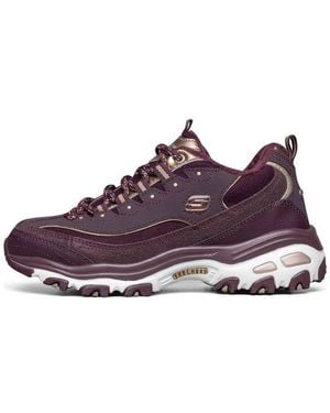 Skechers (Wmns) D'Lites Running Shoes - Purple