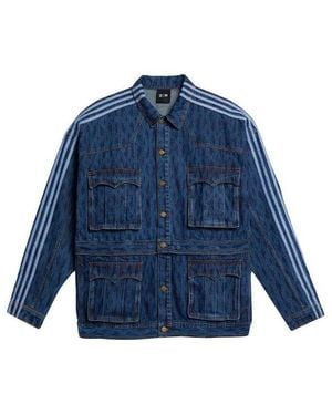 adidas Originals X Ivy Park Crossover Cotton Loose Detachable Denim Jacket - Blue