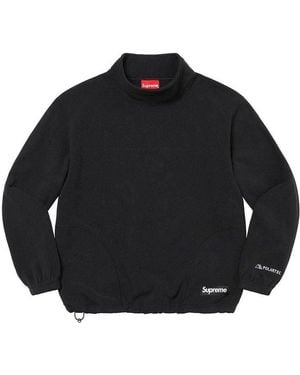 Supreme X Polartec Mock Neck Pullover - Black