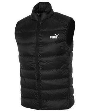 PUMA Logo Down Vest - Black