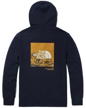 The North Face Ss22 Logo Hoodie - Blue