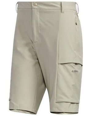 adidas Xplr Cargo Shor Outdoor Pocket Casual Sports Shorts Leather - Gray