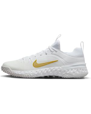 Nike Huarache 9 Elite Tf Lax Lacrosse Shoes - White
