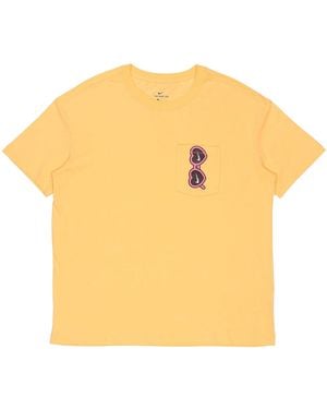 Nike (Wmns) Sportswear Love Sunglasses Printing Pocket Short Sleeve Washed - Yellow