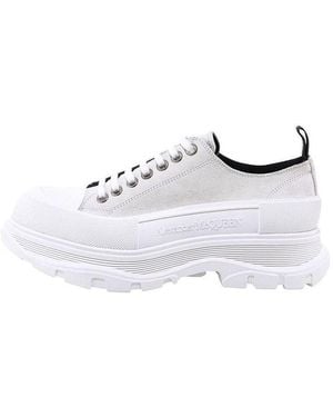 McQueen Tread Slick Lace-Up - White