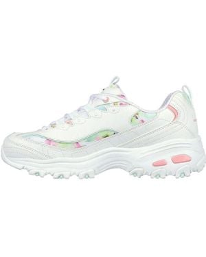 Skechers (Wmns) D'Lites Blooming Fields Trainers Multi' - White