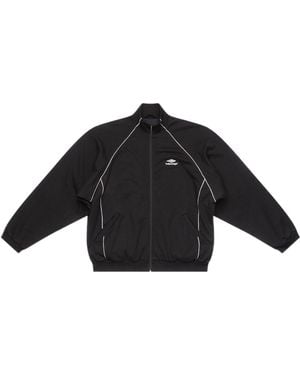 Balenciaga 3B Sports Icon Tracksuit Jacket - Black