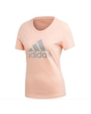 adidas (Wmns) Sports Stylish Short Sleeve - Pink