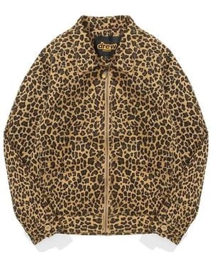 Drew House Cotton Twill Gas Jacket 'Cheetah' - Brown