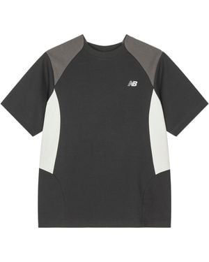 New Balance X Liangdong Color Block T-Shirt 'Dark' - Black