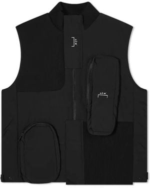 A_COLD_WALL* Assymetric 3D Pocket Puffer Gilet - Black