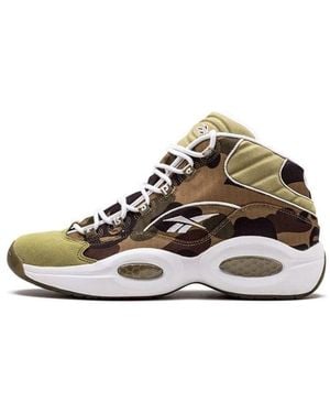 Reebok X A Bathing Ape X Mita Trainers Question Mid '1St Camo' - Brown