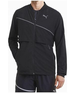 PUMA Reflective Running Zipper Jacket - Black