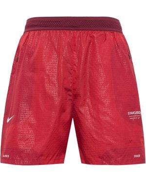 Nike X Gyakusou Logo Running Training Shorts - Red
