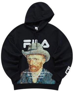 Fila X Van Gogh Museum Hoodie Multi-Color' - Black