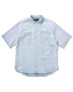 Drew House Lightweight Denim Shirt 'Light' - Blue