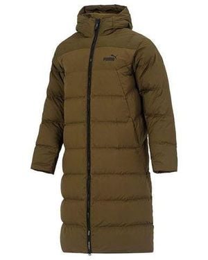 PUMA Hooded Down Coat Jacket - Green