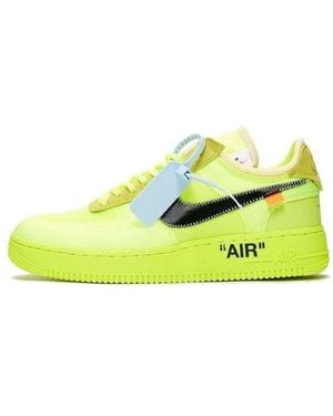 NIKE X OFF-WHITE The 10: Air Force 1 Low 'off-white Volt' Shoes - Yellow