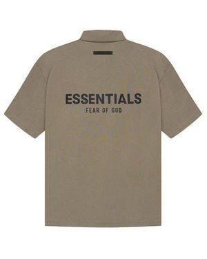 Fear Of God Ss21 Polo Shirt 'Taupe' - Grey