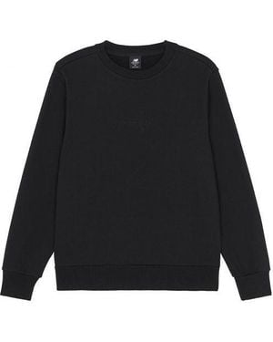 New Balance Solid Colour Round Neck Sports Pullover - Black
