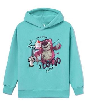 Li-ning (Wmns) X Disney Toy Story Graphic Hoodie 'Mint' - Blue