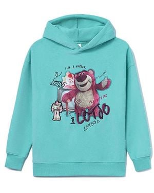 Li-ning (Wmns) X Disney Toy Story Graphic Hoodie 'Mint' - Blue