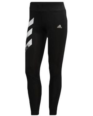 adidas (Wmns) Own The Run 3-Stripes Fast Tights Asia Sizing - Black