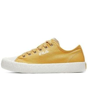 Fila (Wmns) Fmc Series Carve Low Canvas Shoes Gs - Yellow