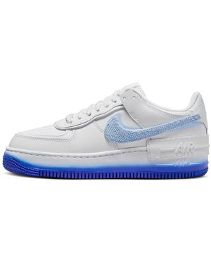 Nike (Wmns) Air Force 1 Low Shadow 'Chenille Swoosh' - Blue