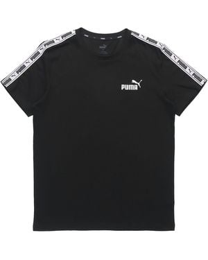 PUMA Taping Logo T-Shirt - Black