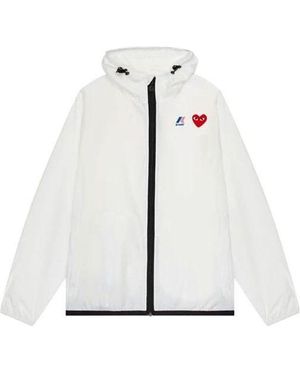 COMME DES GARÇONS PLAY X K-Way Jacket Full Zip - White