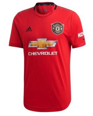 adidas Mufc H Au Jsy Manchester United Home Player Edition Soccer/Football Tournament - Red