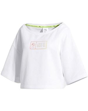 PUMA (Wmns) Alphabet Printing Pullover - White