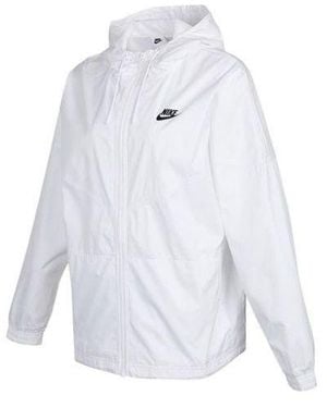 Nike (Wmns) As W Sportswear Rpl Wr Essntl Wvn Jkt Jacket - White