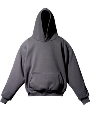Yeezy Gap Ss22 Logo Shrunken Hoodie 'Dark' - Grey