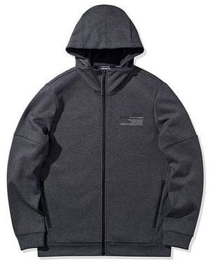 Li-ning Logo Cardigan Jacket 'Dark' - Black
