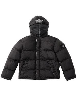 Supreme X Stone Island Cotton Cordura Shell Jacket in Black for