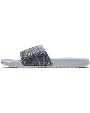 Nike Benassi Jdi Slide 'Wolf' - Blue